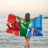 1pc PJ Marks1 Beach Towel with Custom Name, Beach/Swimming/Bath/Picnic/Camping Towel, Suitable for Seaside Beaches