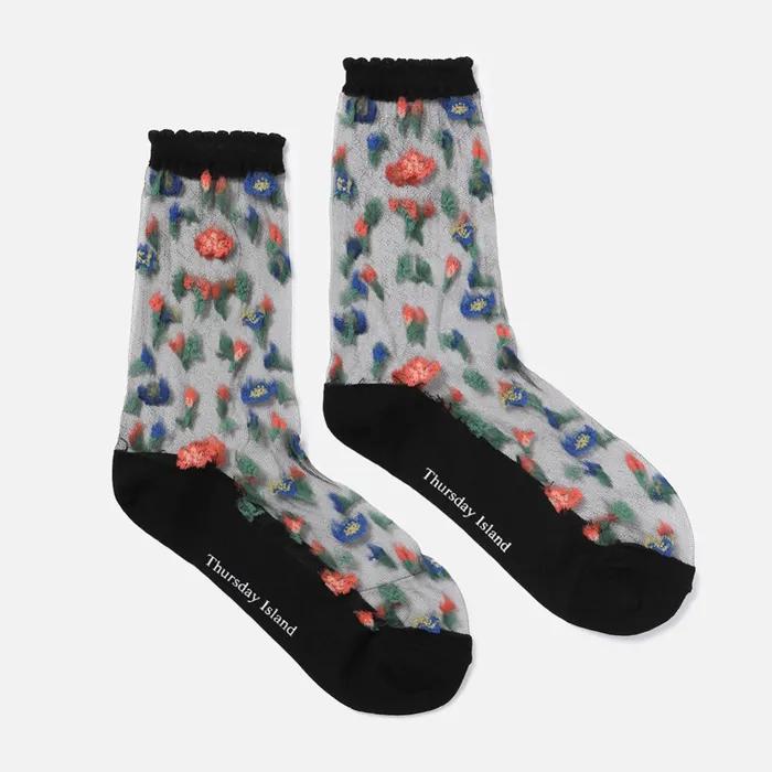 Colorblock See-through Socks_T264MSC244W