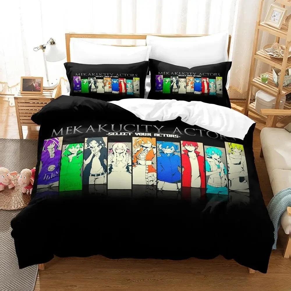 Kagerou Project Bedding Set Cartoon Anime Three-piece Set Adult Kid Bedroom Duvet Cover Sets 3D Kawaii Impression Textile