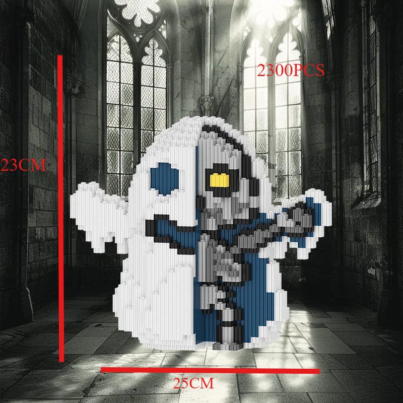

Halloween Ghost Pumpkin Building Toy 3D Stereoscopic Model Desktop Decoration Halloween Gift Children s Building Toy