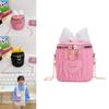 Children Cute Butterfly Knot Pu Water Bucket Bag For Daily Casual Use
