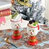 3D Ceramic Ice Cream Cup Water Cup Christmas Mousse Mug Pudding Cups Santa Claus Goblet  for Kids