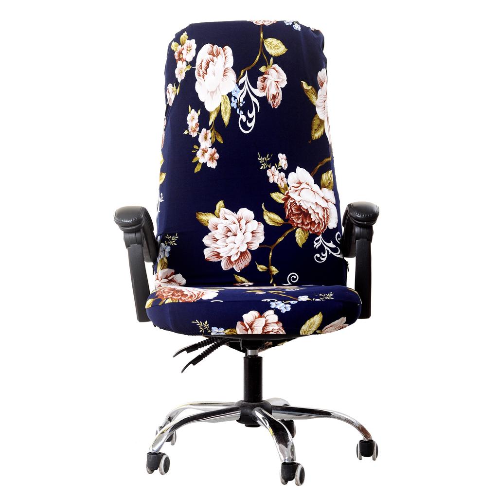1PC High Elastic Office Chairs Protect Cover Dust-proof Chair Cover High Backrest Computer Rotating Chair Armchair Cover