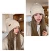 Japanese wool hat women's autumn and winter big head circumference 2025 new ear protection knitted hat warm pile cold hat shows small face