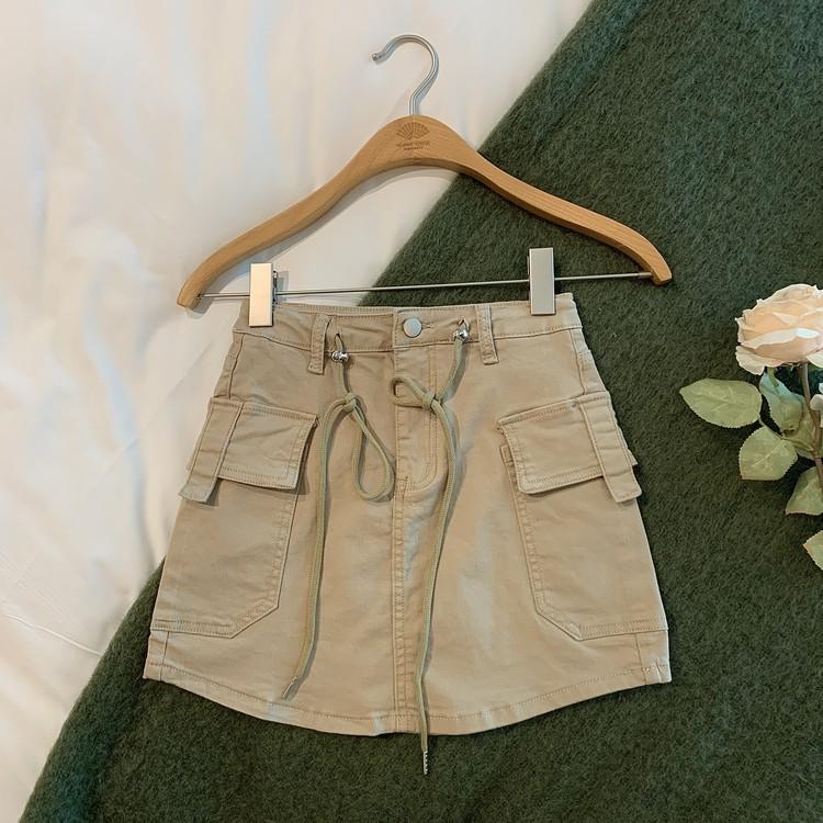 Spicy Girl High-Waisted Denim Mini Skirt - Autumn 2025 Korean Retro Style