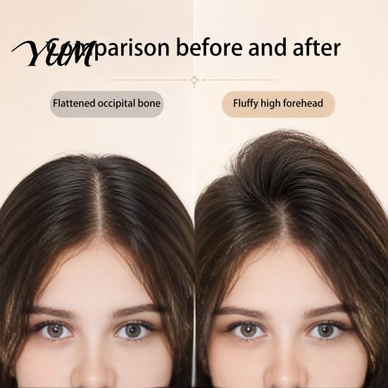 Adjustable Temperature Hair Clip Heated Volume for Fine Flat Hair, Electric Root Lifter Comb Non Damaging Fluffer with 2 Heat Settings, Volumizing