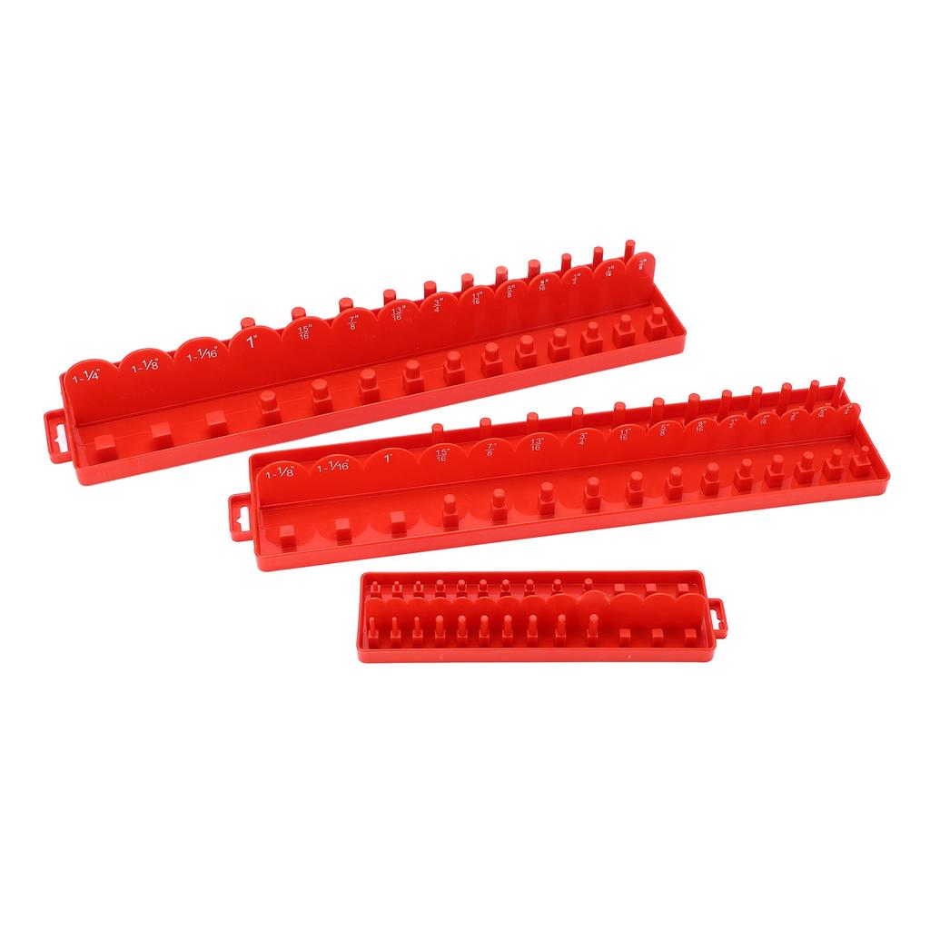 3ks Sada organizérů na nástrčné klíče Multifunkční úložný prostor pro nástrčné klíče do dílenského kufříku pro opravy aut