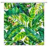Green Tropical Plants Shower Curtain Bathroom Waterproof Polyester Shower Curtain Leaves Printing Curtains for Bathroom Shower
