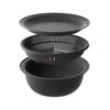 3Pcs/Set Stackable Vegetable Washing Basin Large Capacity Kitchen Colanders Bowl Set  Pasta Strainer