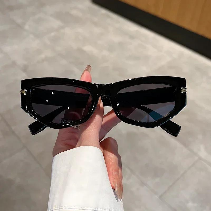 New Vintage Cat Eye Sunglasses Men Women New In Fashion Irregular Gradient Eyewear Shades Luxury Brand Designer Sun Glasses