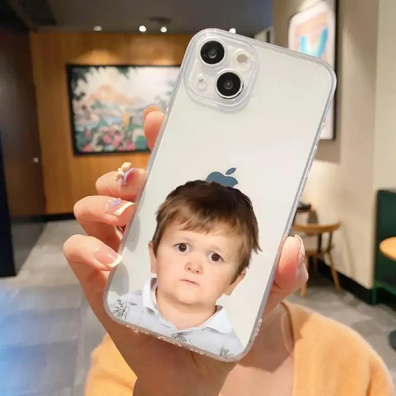 Funny Babaite Hasbulla Phone Case for iPhone 16 15 14 13 12 11 Pro Max Mini SE 7 8 Plus Fundas Cute Transparent Phone Soft Cover