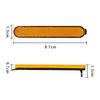 1Set Plastic Electric Scooter Stickers Accessor Rear Safety Decoration  For Xiaomi Pro2 1S-M365 Mi3