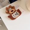 Plush Brown Puppy iPhone 14/13 Pro Max Case - Anti-Fall Protection