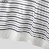 INCERUN Men Lapel Neck Long Sleeve Striped Patchwork Casual T-shirts Tops