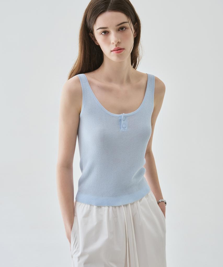 Deuloupisumeon Breeze Sleeveless Knit Top [Ivory]