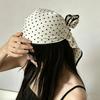 Polyester Polka Dot Head Scarf Elegent Jeans Waist Belt Fashionable Bandana  Office Style