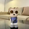 Cartoon Bear Piggy Bank: Creative Modern Ceramic Ornament for Living Room