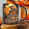Caneca de Café Bruxa de Halloween 350ml Café Chá leite Canecas Casa Café da Manhã Copo de Leite Chá da Tarde Xícara de Chá Presentes de Halloween