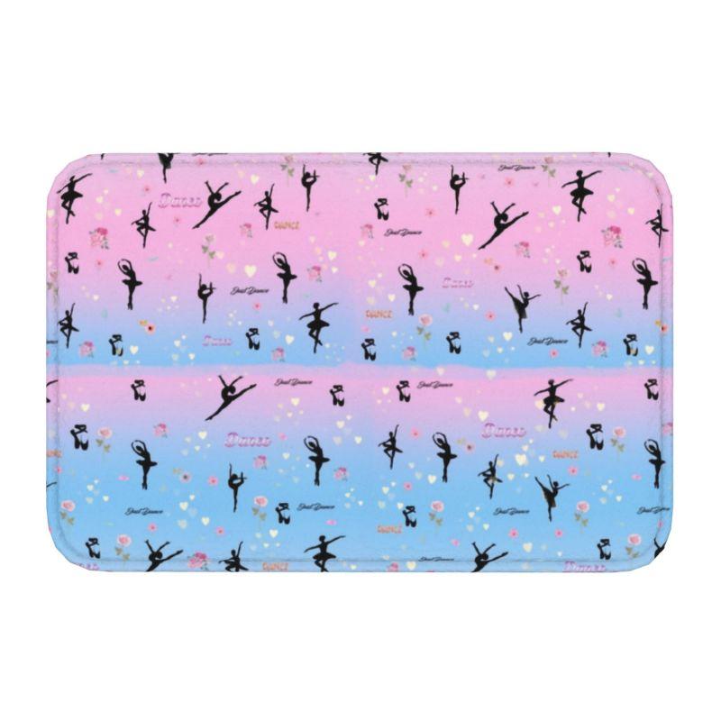 Tapis de sol personnalisé pour amateur de danse ballet Antidérapant Danseuse Ballerine Salle de bain Cuisine Garage Tapis Tapis 40*60cm 40cmx60cm
