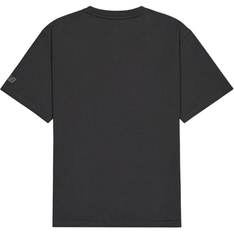 New Balance T Shirts Men's Black Gray Color Crew Neck Moderate NEF31321-DKG