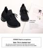 Spring Women's Versatile Flyknit Cloth Shoes, Breathable Non-Slip Soft Sole Dance & Casual Shoes