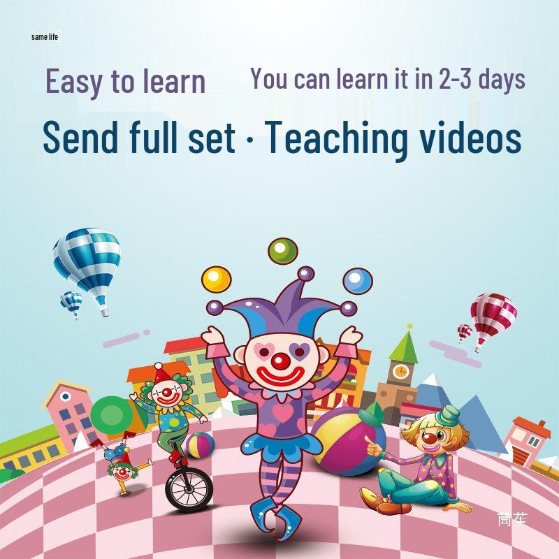 Children's Juggling Balls - Enhance Focus & Reaction, Develop Right Brain Skills, Clown Performance Hand Toss Balls, 5.5cm.