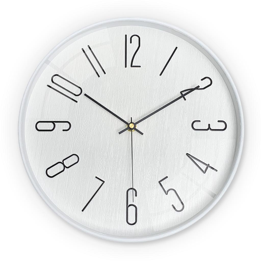 12-inch 30cm simple three-dimensional digital wall clock silent clock living room home use