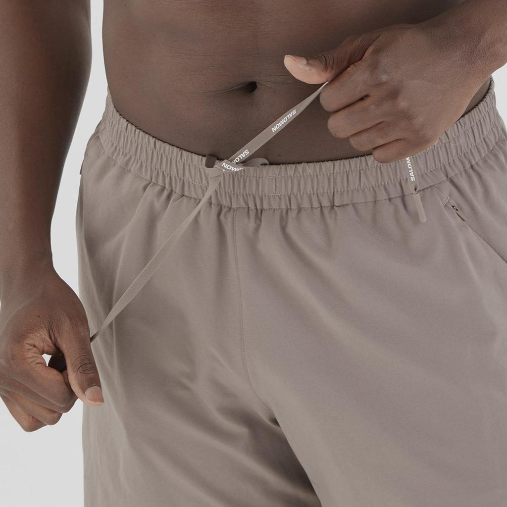 Salomon Shakeout Core 2In1 7" Breathable Sweat-Absorbing Comfortable Cool Casual Shorts Men shorts Gray C24542