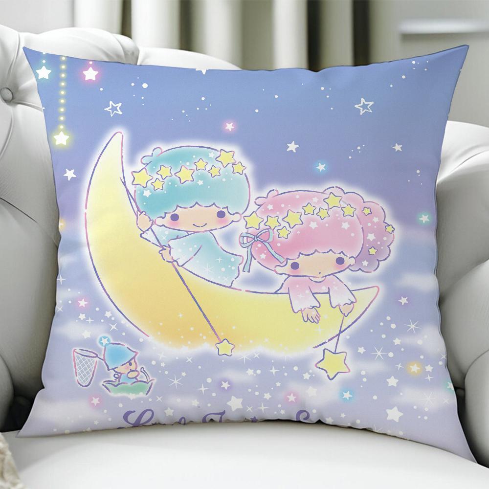 Little T-Twin Stars Cushion Cover Birthday Anniversary Gifts Double Sided Printed Zipper Cushion Cover Soft Skin Bedding