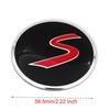 LJTsheng S Letter Pattern Car Wheel Center Cap Sticker Truck Hub Cover Emblem Decal