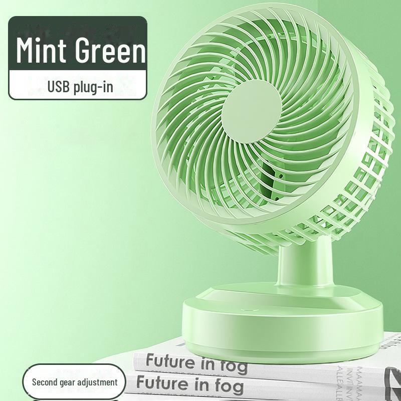 Premium USB Mini Fan - 5.68-inch Silent Desktop Fan for Office & Student Use