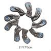 9 Pieces Golf Club Head Cover Iron Covers Set Wedges Headcovers Gift Protector for