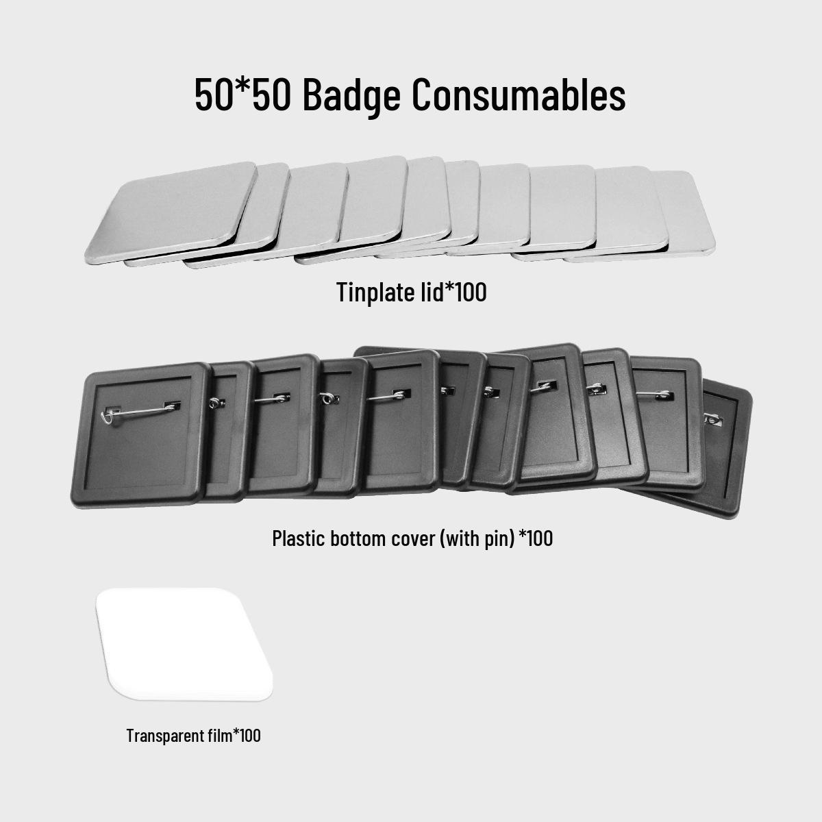 

Квадратная машина для изготовления значков 50x50 DIY для создания магнитов на холодильник и кошачьих кнопок