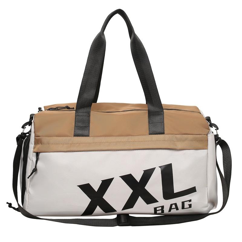 Cestovní taška na krátké vzdálenosti Velkokapacitní obchodní kabelka crossbody Fitness taška Sportovní taška se samostatnou suchou a mokrou přihrádkou Taška na jógu