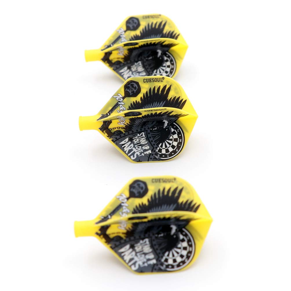 Cuesoul Dart Flights TERO System AK4 Standard Shape Thermal Transfer Pattern 3 Pieces CS-AK4+4LY