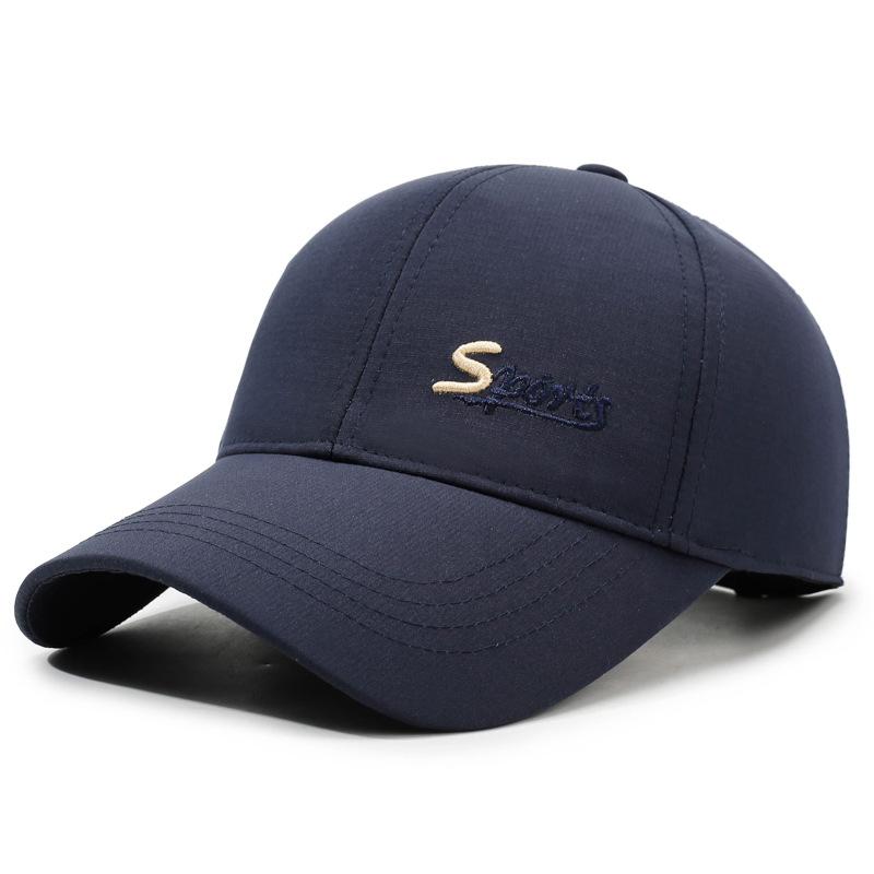 

Весенне-осенняя мужская бейсболка с защитой от солнца, кепка с козырьком, уличная кепка тёмно-синий