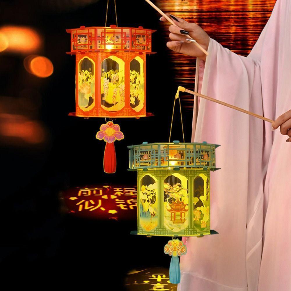 Blessings Mid-Autumn Festival Lantern Good Luck DIY Lantern Material Kit Festival Decoration