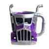 Truck Mug 420MLTruck Driver Mug Handcrafted Stainless Steel Resin Truck Coffee Mug Trailer Shaped Coffee Cup For Coffee