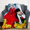 Inuyasha Adventure Flannel Blanket Throw Blanket Soft Warm Sofa Bed Camping Car Home Decor Unique Christmas Gift C9301424