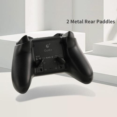 GuliKit KK3 PRO Wireless Controller, Black, Compatible with PC, Switch, Android, and iOS, Hall Effect Sensor Sticks, 6-Axis Gyroscope, and Rear Paddle