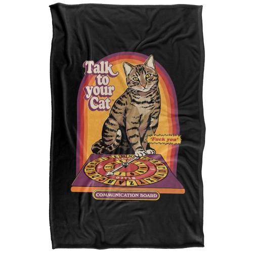 Steven Rhodes Talk To Your Cat Soft Touch Blanket
