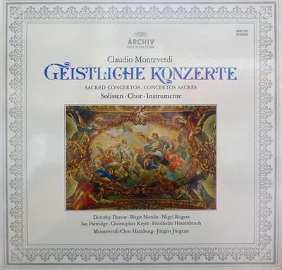LP Record CLAUDIO MONTEVERDI DOROTHY DOROW   Geistliche Konzerte 2533137 ARCHIV PRODUKT Germany Classical Used