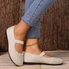 Fashion Women's Flat Shoes Solid Color Knitted Slip on Shoes Casual Breathable Ballet Flats Women Solid Color Shallow Flat Shoes Loafers
