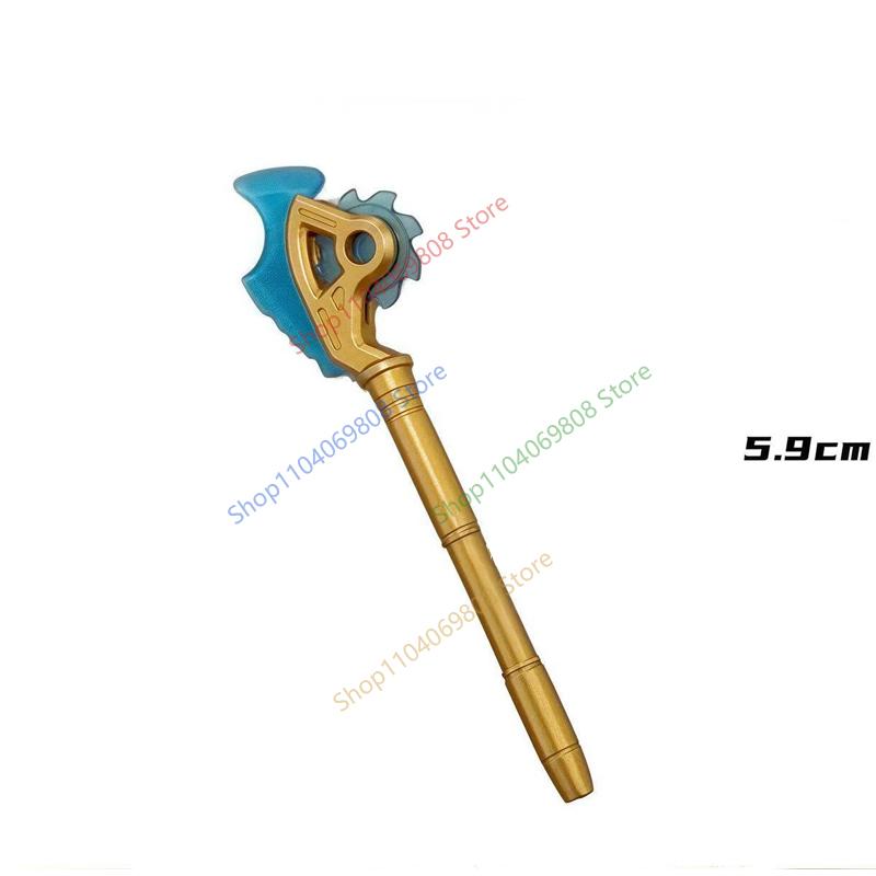 MOC Figurine Accessoires Briques de Construction Épée Fléchette Serpent Doré Bâton Armure Cape Cheveux Films Poupées Briques Compatibles Jouets N12