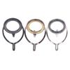 8Pcs/set Fishing Tackle Stainless Steel Repair Kit Set Fishing Rod Guide Ring Tip Fishing Pole Circle Ring Eye Guide Wire Loop