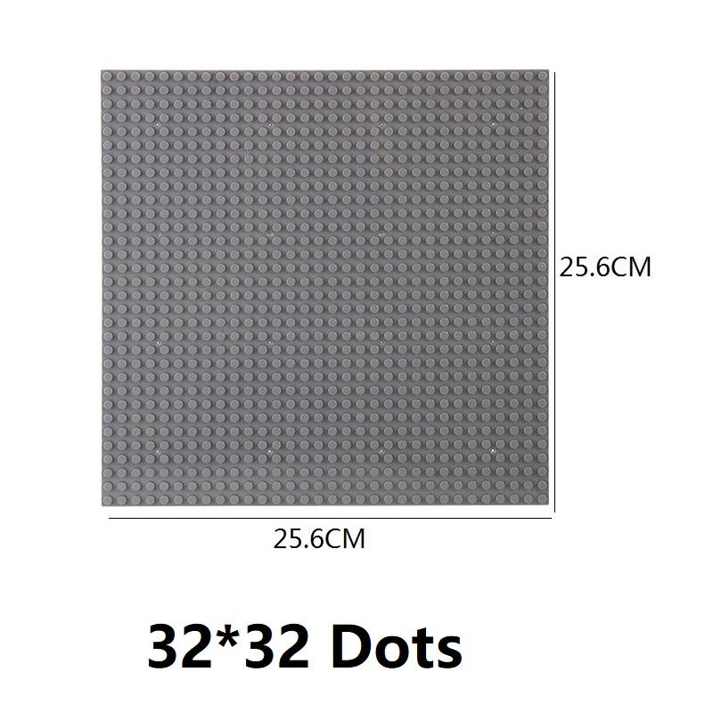 Non-Toxic Single Double Sided 32X32 16X16 16X32 Dots Classic Base Plates Blocks Diy Small Size Bricks Baseplates Construction Building Toy