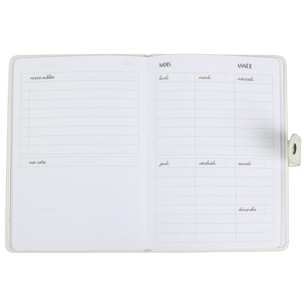 Les Trésors De Lily [Q4453] - Perpetual Diary 'Licorne My Unicorn' Silver White (I Live On Unicorns and Fresh Water) - 17. 5x12. 5 Cm