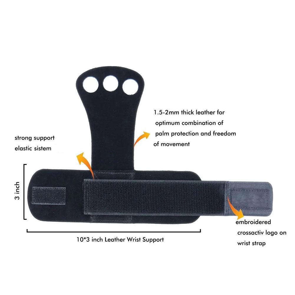 1pair Weightlifting Gloves Pull-up Auxiliary Belts Palms Protector Wrists Support Anti-slip Comfortable Gym Trainining Equipment