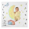 Cartoon Moon Animal Pattern Infant Monthly Cloth Baby Milestone Cloth Photography Props