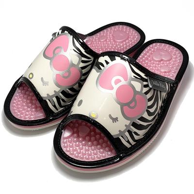 [Sanrio] Japanische Gesundheitssandalen Sanrio Animal SAHS004 (Black Pink Hello Kitty, 23.0 cm)